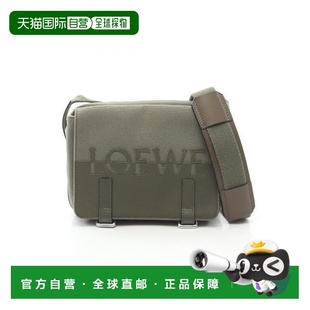 日本直邮中古Loewe罗意威男包B级9新Messenger bag邮差包帆布单肩
