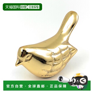 自营 Vibhsa 鸟雕像象征健康与幸福(金色仿古)-金色 美国奥莱直