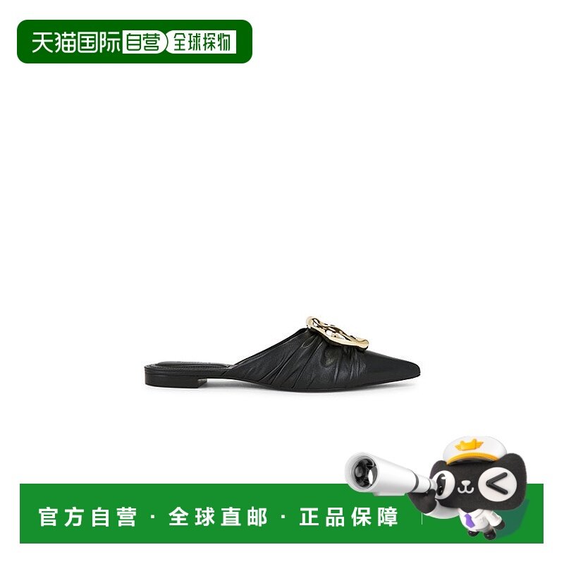 1h可退 香港直邮Simkhai 女士 Belle 皮质尖头凉拖 425S024BLEA