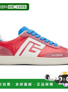 1h可退 香港直邮潮奢 Balmain 巴尔曼 男士 红色 Swan Suede & Ny