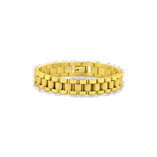 自营 sterling foreverCommentSold 细表带链式手链 金色 美国奥