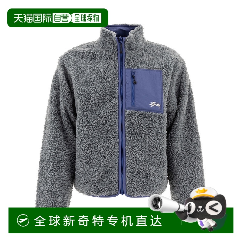 1h可退 香港直邮STUSSY 男士夹克 1185292604BLUESTONE AW2024 蓝