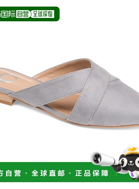 自营 Journee Collection 女士 Giada 穆勒鞋 - 灰色 美国奥莱直