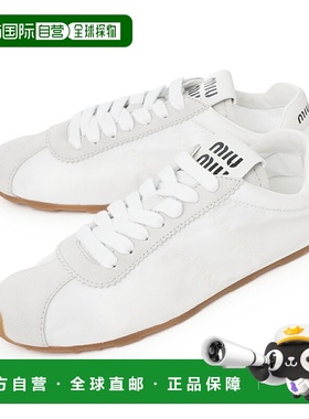 日本直邮Miu Miu 运动鞋 白色 女款 5e114e d7c f0009 PLUME 运动