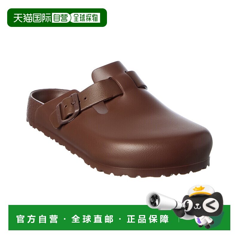 自营Birkenstock波士顿Eva橡胶骡子-棕色 美国奥莱直发凉鞋图片