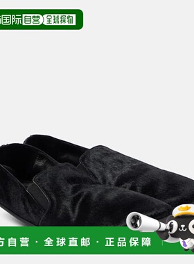 1h可退 香港直邮潮奢 The Row 女士 Vincit 小马毛便鞋 black黑色