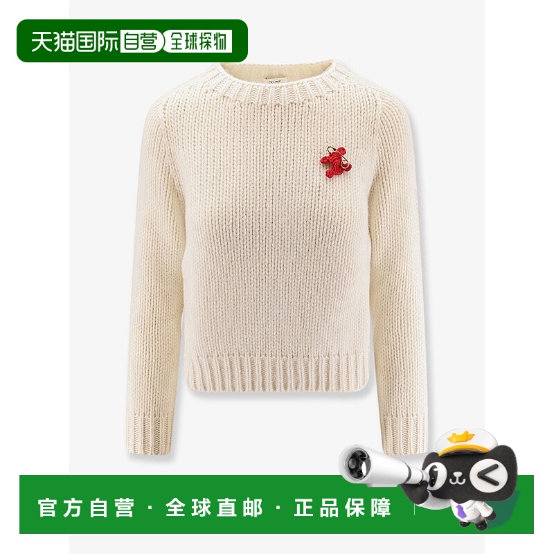 1h可退 香港直邮潮奢 Celine 思琳 女士 全新羊绒真丝毛衣 RY0JL0