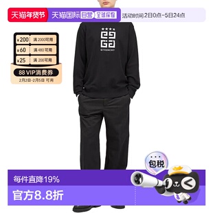 香港直邮GIVENCHY纪梵希男女同款字母星星印花圆领休闲长袖卫衣