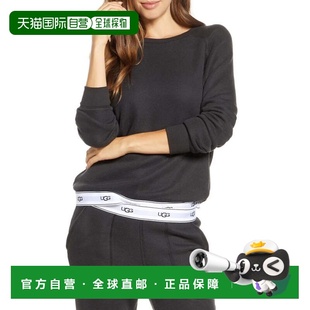 黑色圆领长袖 Nena运动衫 套头衫 RED886 美国奥莱 自营女式 黑色 UGG