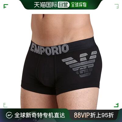 香港直邮EMPORIO ARMANI 男士黑色弹力内裤 111866-4P745-00020