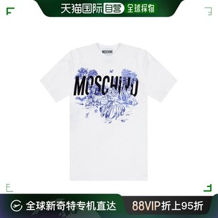 A0707 香港直邮MOSCHINO T恤 1001 女士白色短袖 5440