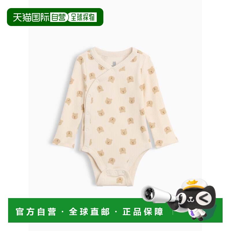 日本直邮GAP 细罗纹印花交叉裹身连体衣（婴儿）图片
