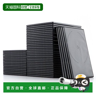 2片 Sanwa山业DVD盒 盒 50个 FCD040BK 厚7mm黑色200 日本直邮