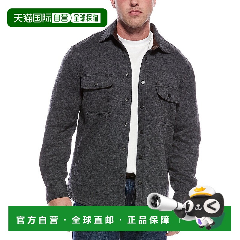 自营Vintage 1946 Diamond Quilted Shirt Jacket - grey 美国奥