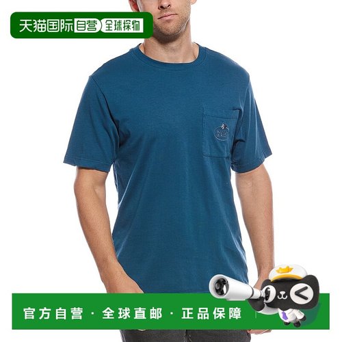 自营Scotch & Soda Garment-Dyed Pocket T-Shirt - blue 美国奥