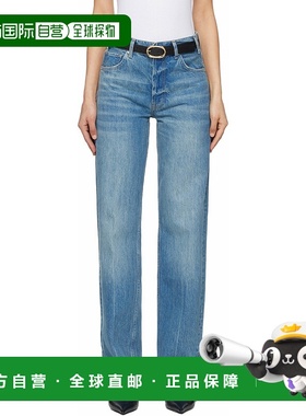 1h可退 香港直邮潮奢 ANINE BING 女士 蓝色 Roy 牛仔裤 A0611134