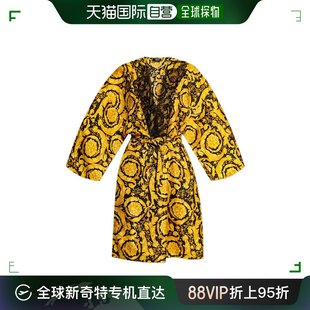 范思哲 女士V领长袖 Versace 香港直邮潮奢 连衣裙