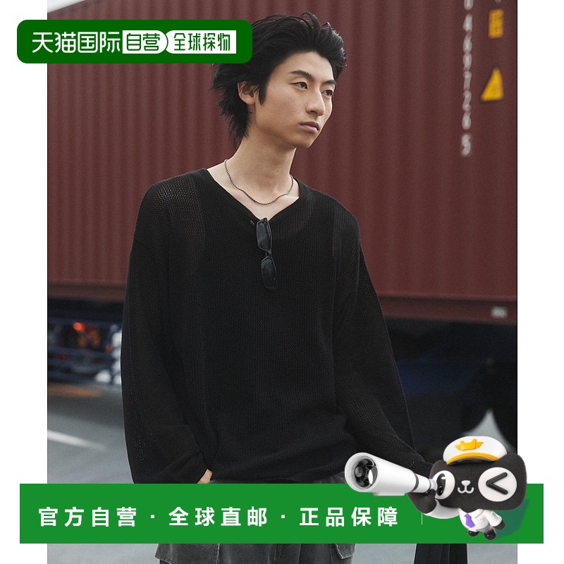 日本直邮WEGO 男士秋冬新款网眼针织套头衫 SH24AU08M0003