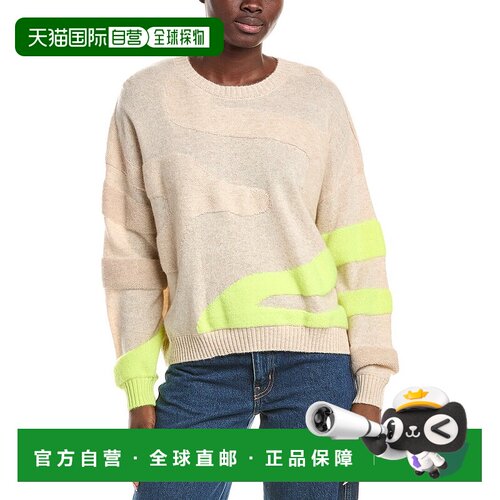 自营 brodie cashmereBrodie奢华Jamie男友羊绒毛衣-白色 美国奥