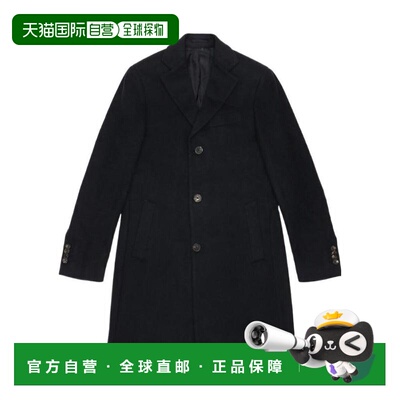 香港直邮Salvatore Ferragamo 翻领大衣 142304菲拉格慕西装