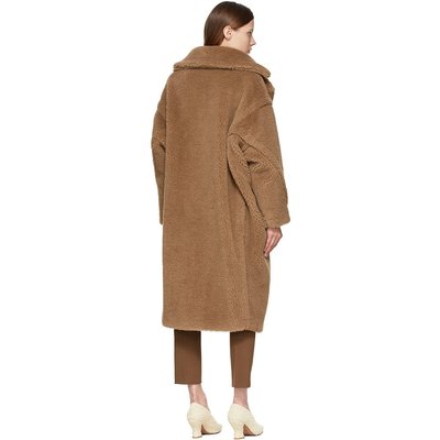 MAX MARA 女士外套 1016143306001 CO 棕色 泰迪熊图标大衣