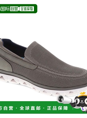 自营 Dockers男式Caden针织合成皮革休闲便鞋-灰色 美国奥莱直发