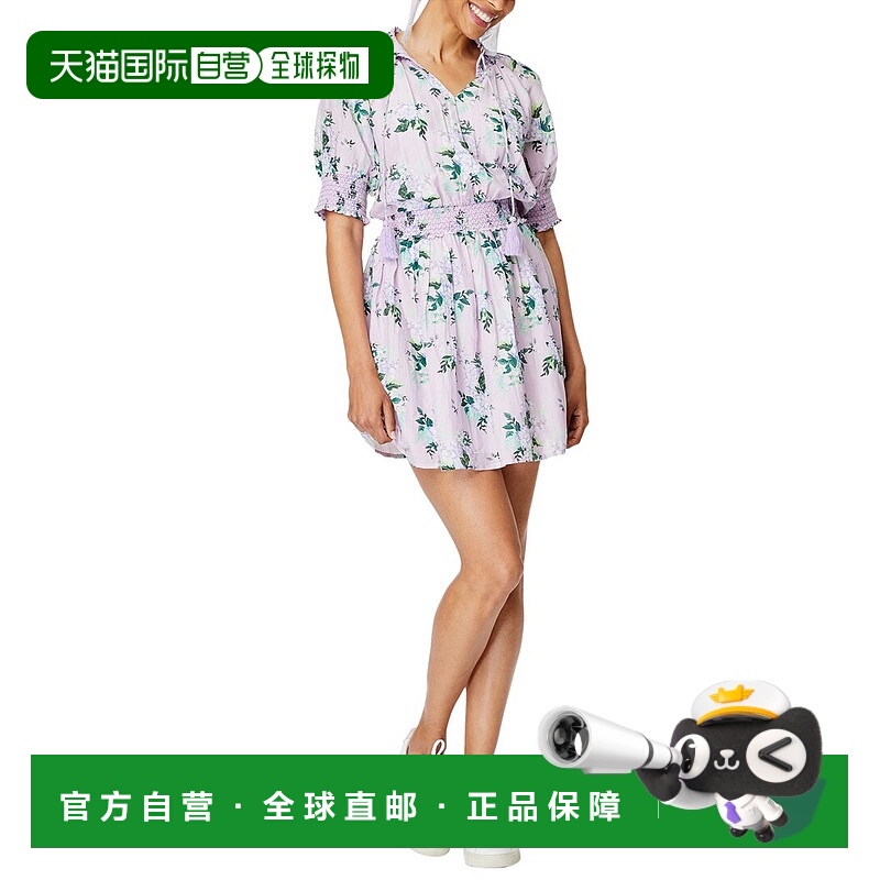 自营 Roller Rabbit Twilight Dahlia Fiorella 真丝混纺连衣裙 -