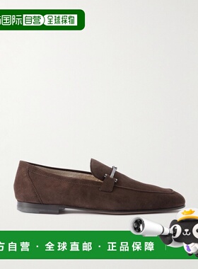 1h可退 TOD'S 托德斯 男士 Horsebit-Embellished 绒面革男鞋