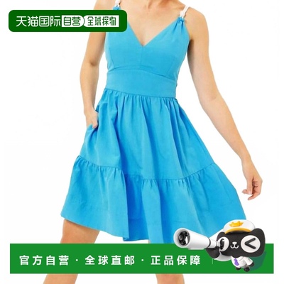 自营 lilly pulitzerCrishna月蓝连衣裙-月蓝 美国奥莱直发裙子