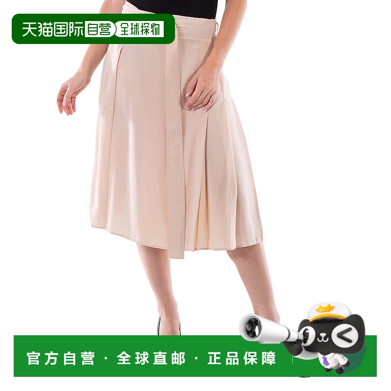 自营Burberry软灰褐色Alicia腰带裙-软灰褐色 美国奥莱直发