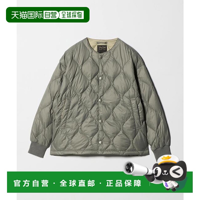 1h可退 日本直邮green label relaxing 【联名】 TAION 无领羽绒