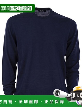 1h可退 香港直邮潮奢 Fedeli 男士 长袖针织衫 7UE07012 blue蓝色