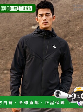 韩国直邮diadora 男士运动卫衣/套头衫D2321PJK71BLK迪亚多纳外套