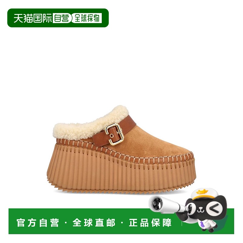 1h可退 香港直邮CHLOÉ 女士凉鞋 CH25W13CTX207AI25 AW2025 棕色