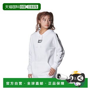 日本直邮Under Armour 字母印花连帽抽绳套头长袖卫衣 女款 白色