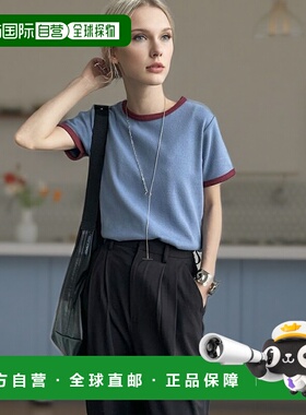 1h可退 日本直邮NOIR FABRIK 女士弹力棉质圆领T恤 IN-02-25SS