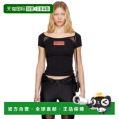 T恤 1h可退 E78HAH618EJ0 女士 黑色贴饰 香港直邮versace 范思哲