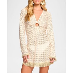 Brook女士连衣裙 优雅自然女装 V领长袖 时尚 修身 美国直邮Ramy