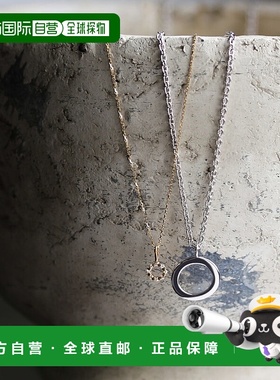 1h可退 日本直邮cui-cui 情侣款 圆环项链 K10YG/SV925 595428