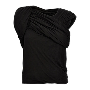香港直邮RICK OWENS 女士衬衫 RO01D2252BH09 SS2024 黑色 Harnes