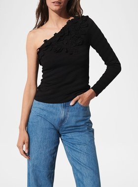 美国直邮Figue Capucine 钩针花朵一字肩毛衣 女装 女士精品