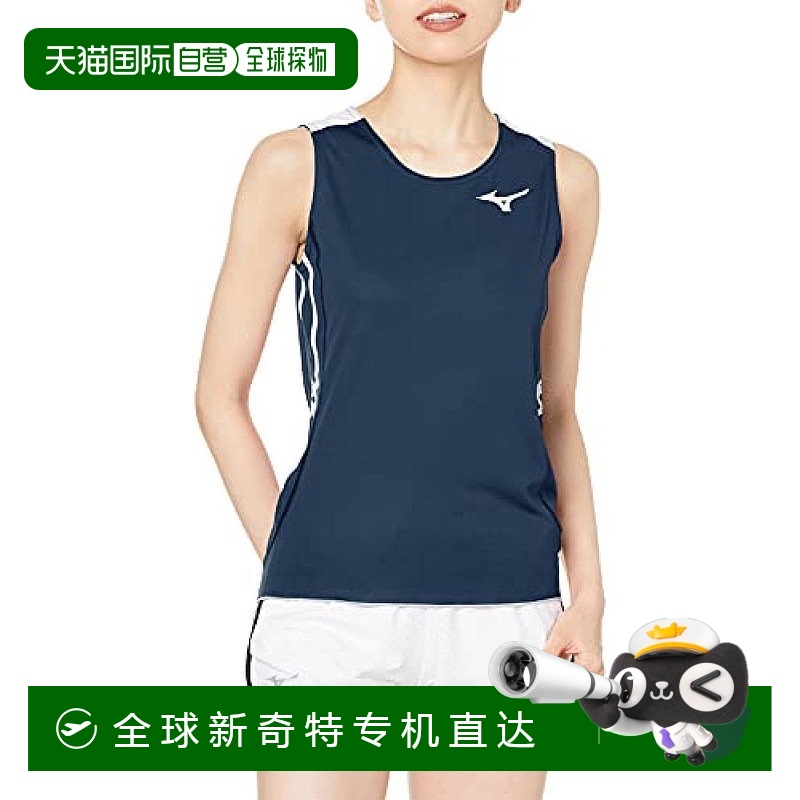【日本直邮】Mizuno美津浓女式田径运动衫2XL藏青x白色 U2MA0251