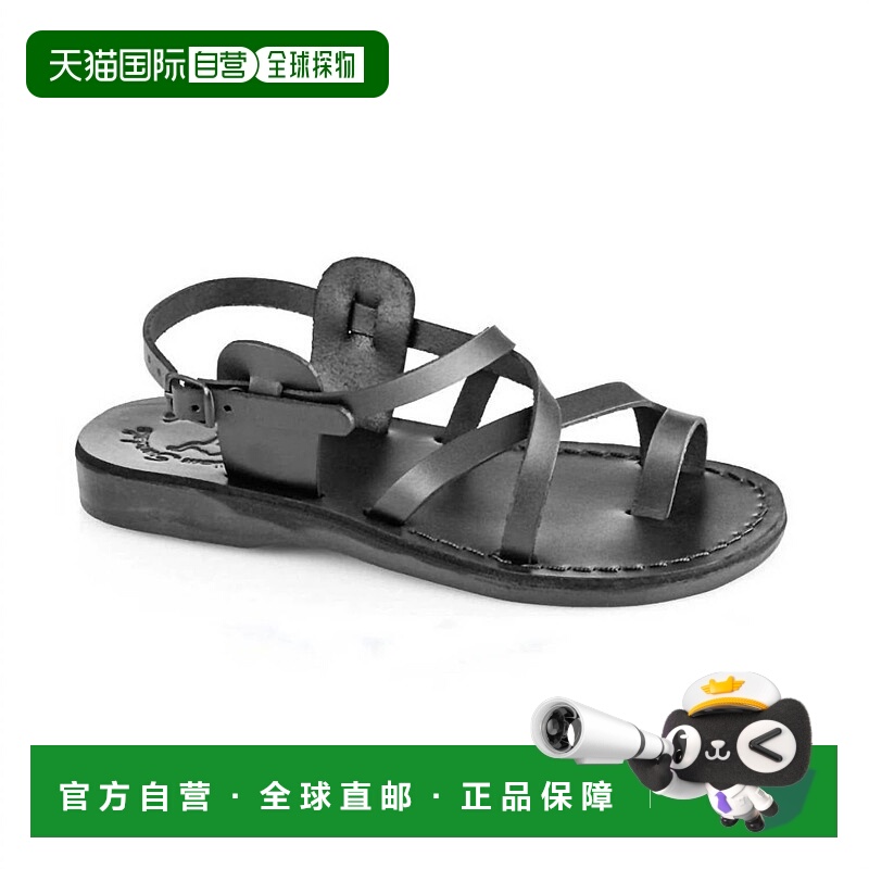 自营 jerusalem sandalsGood Shepherd 黑色搭扣凉鞋 - 黑色 美国