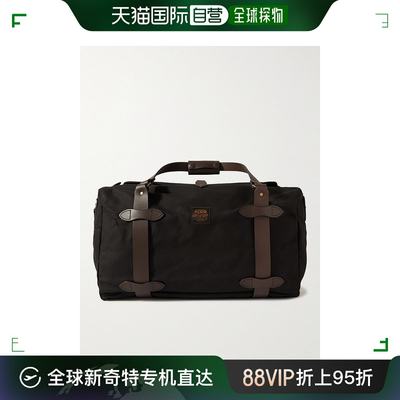 香港直邮潮奢 Filson 男士 Medium Leather-Trimmed Twill Weeken