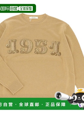 日本直邮Max Mara 女士 PLATA 圆领毛衣1951 亮片长袖针织衫 2421