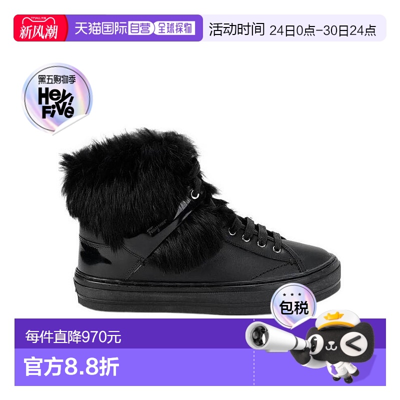 香港直邮Salvatore Ferragamo 系带靴子 058869菲拉格慕