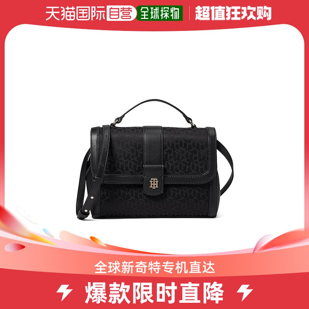 香港直邮潮奢 Tommy Hilfiger女士Tammen Satchel PVC/Jacquard-封面