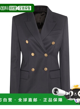 香港直邮GIVENCHY 女士西服 BW30GL14RQ410 AW2023 蓝色外套西装
