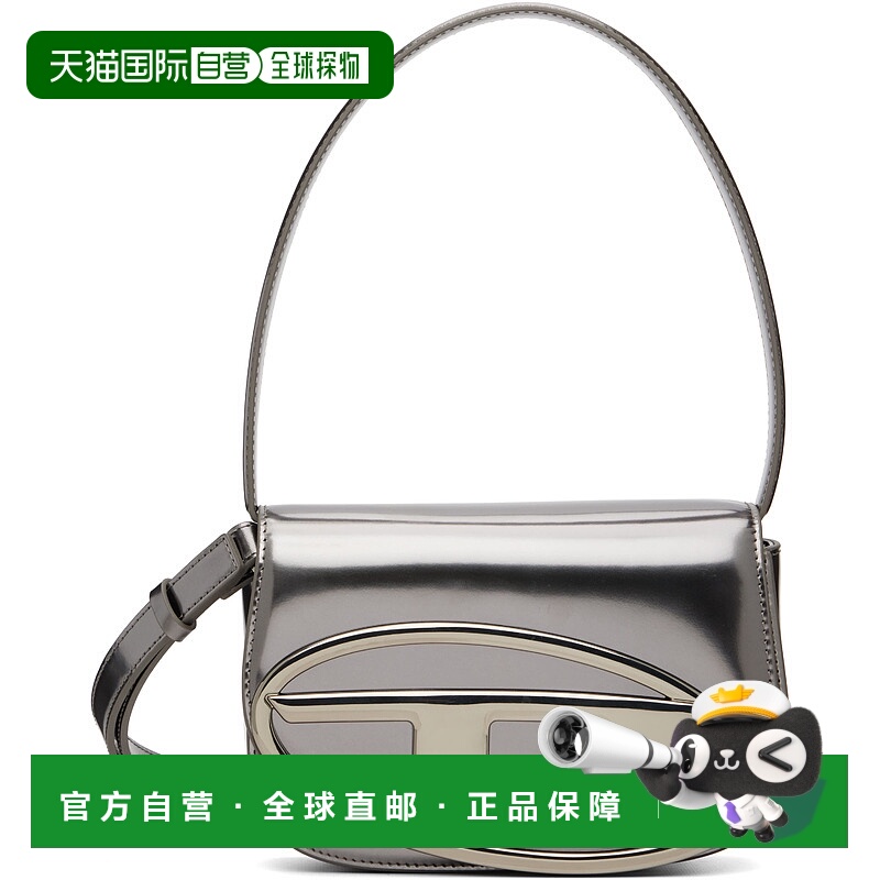 1h可退 香港直邮潮奢 Diesel 迪赛 女士 枪色 1DR 单肩包 X08396P