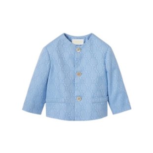 男童夹克 长袖 804408XWA3I4903 蓝色 休闲夹克 SS2025 GUCCI